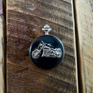 Silver Motorcycle Pocket Watch antique